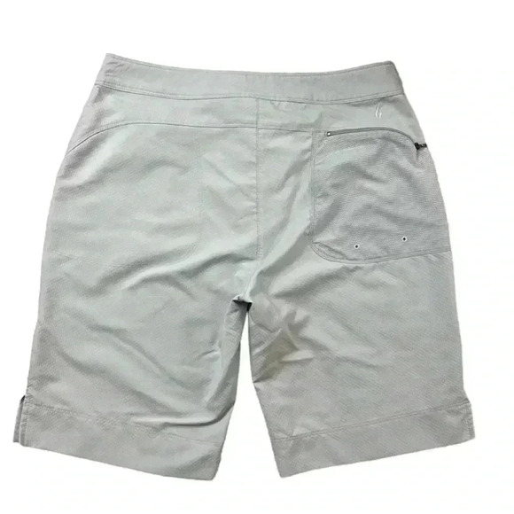 Nancy Lopez Gray Lightweight Moisture Wicking V-Cut Golf Athletic Shorts Size 10 - Picture 2 of 15